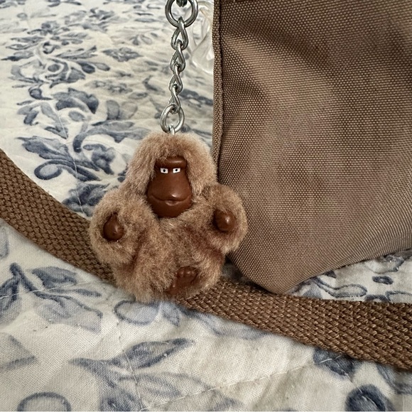 Kipling Keiko Metallic Triple Zip Crossbody Mini Bag - Hazelnut - Picture 10 of 10